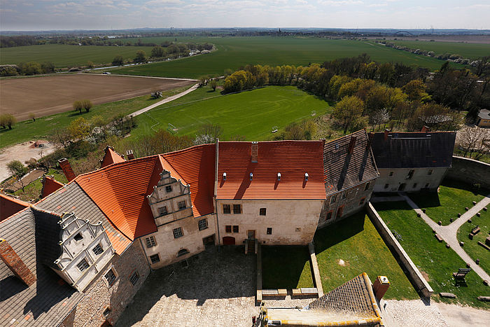 Château de Plötzkau, vue du donjon