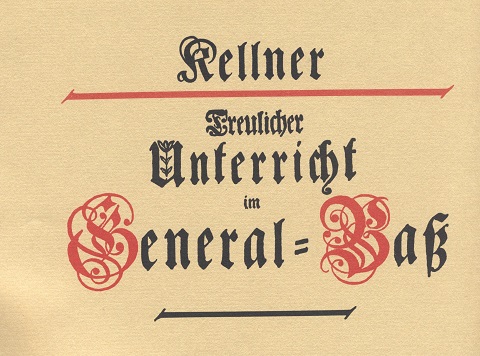 Nr. 8 Treulicher Unterricht im General-Baß Dokumentationen Nr. 8