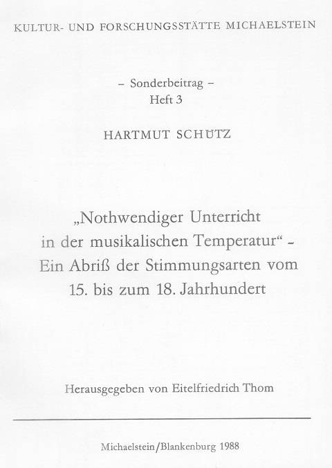 Sonderbeitrag 3 – "Nothwendiger Unterricht in der musikalischen Temperatur" Sonderbeitrag 3