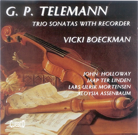 CD – Georg Philipp Telemann. Triosonatas with recorder Vicki Boeckman