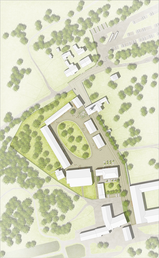 Entwurf der (f)landschaftsarchitektur gmbH, Klostergelände von oben
